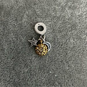 PANDORA Two-tone Celestial Triple Dangle Charm